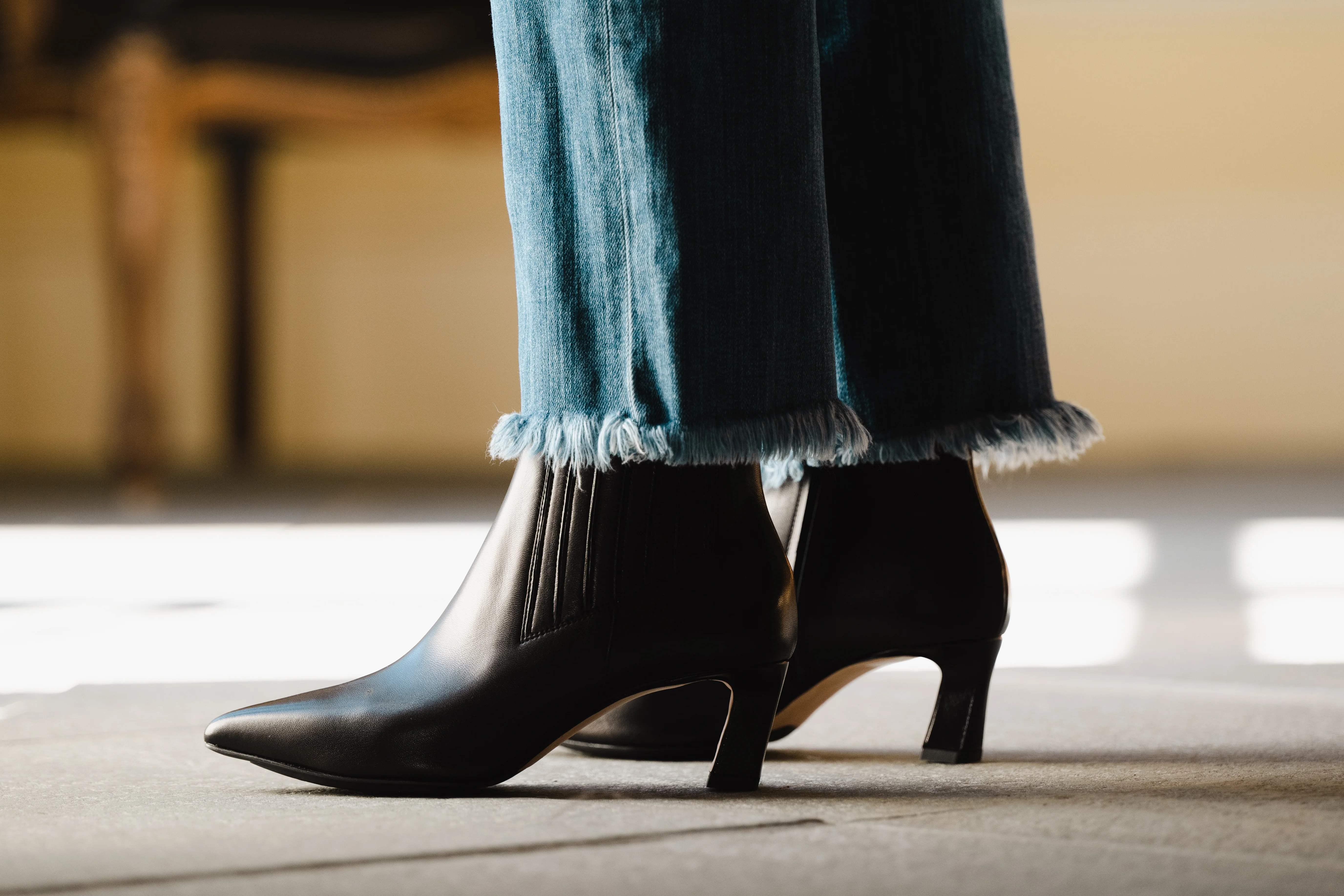AMELIA 55 BOOTIE | BLACK NAPA - Image 2