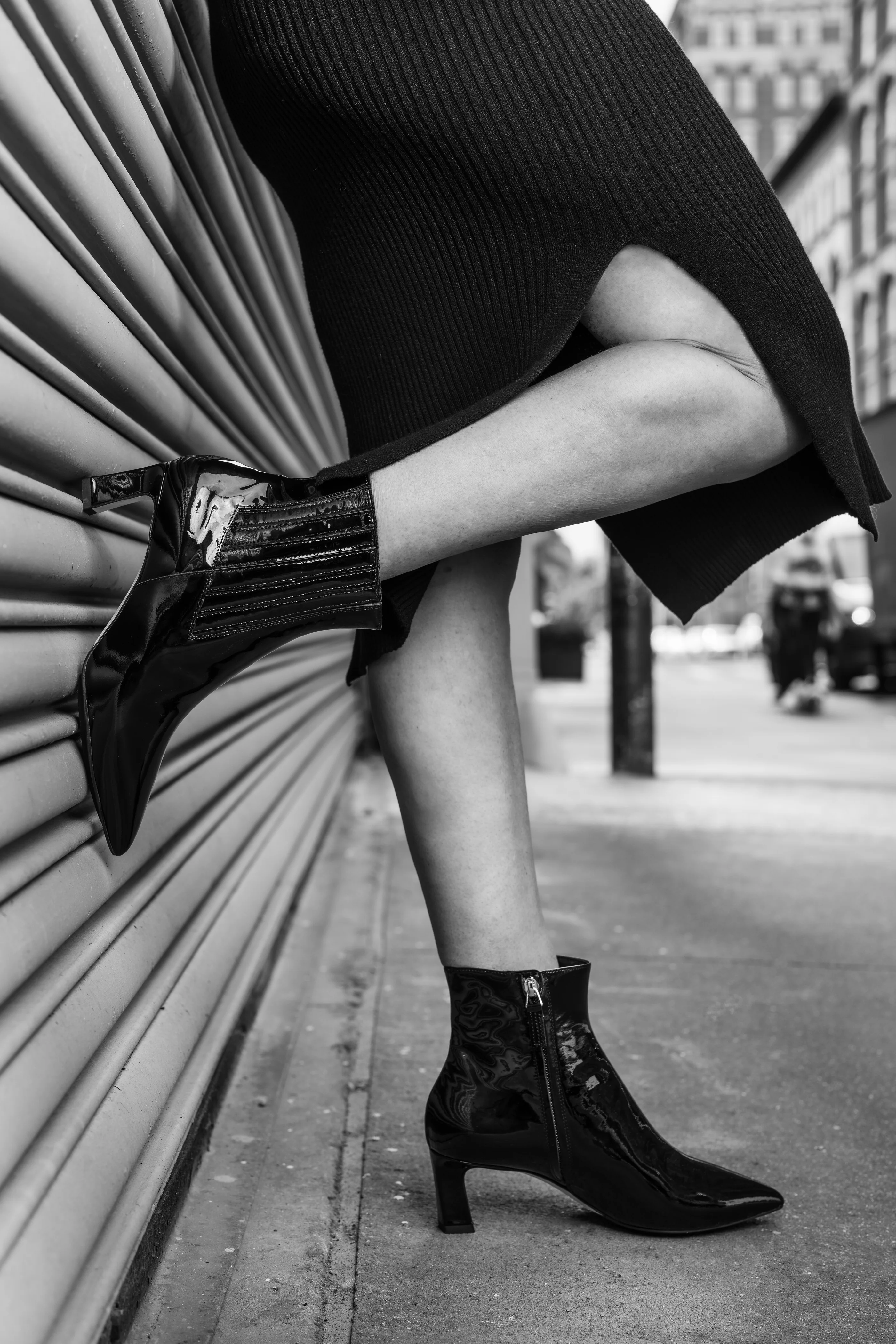 AMELIA 55 BOOTIE | BLACK PATENT - Image 2