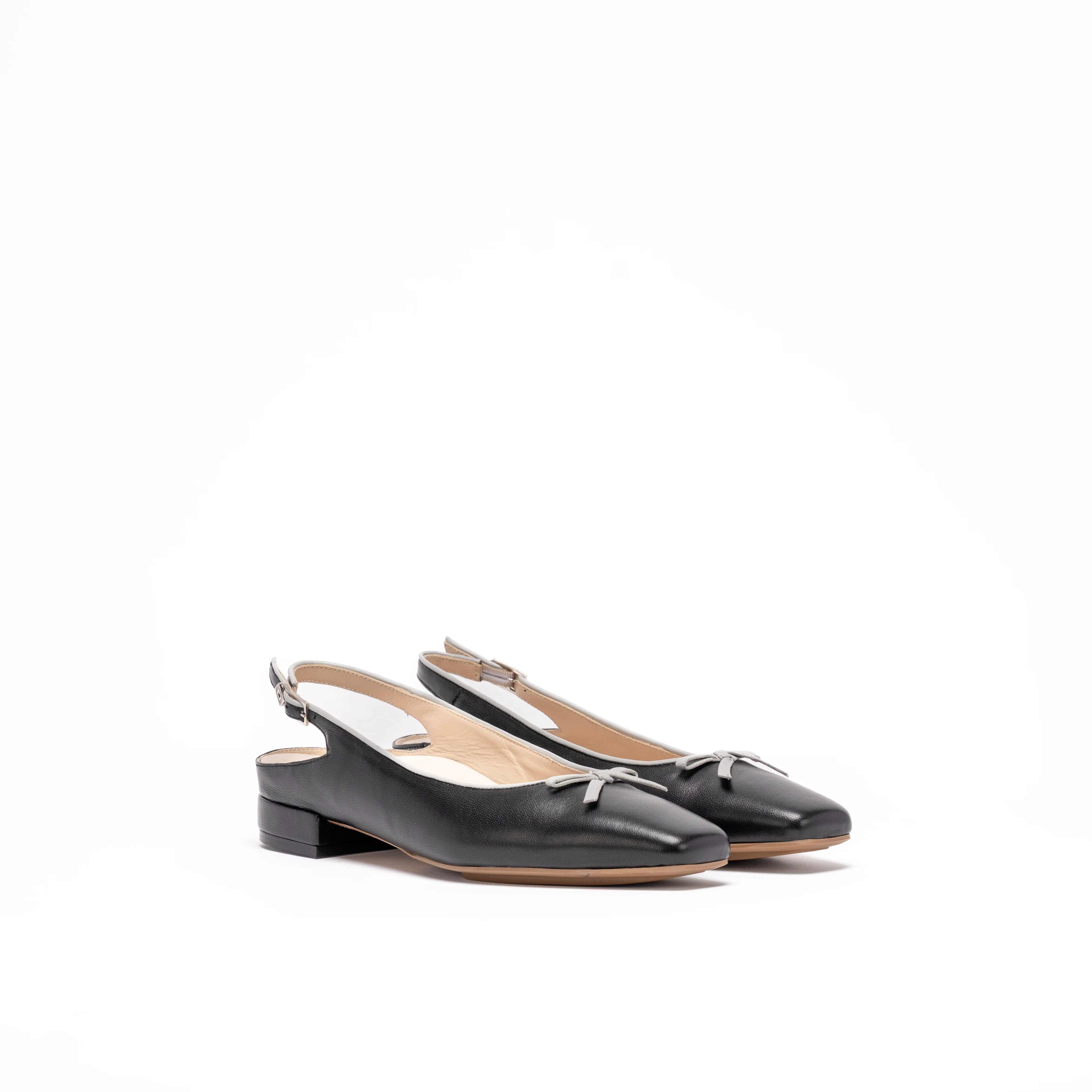 BEATRICE BALLET | NAVY NAPA / GREY NAPA - Image 2