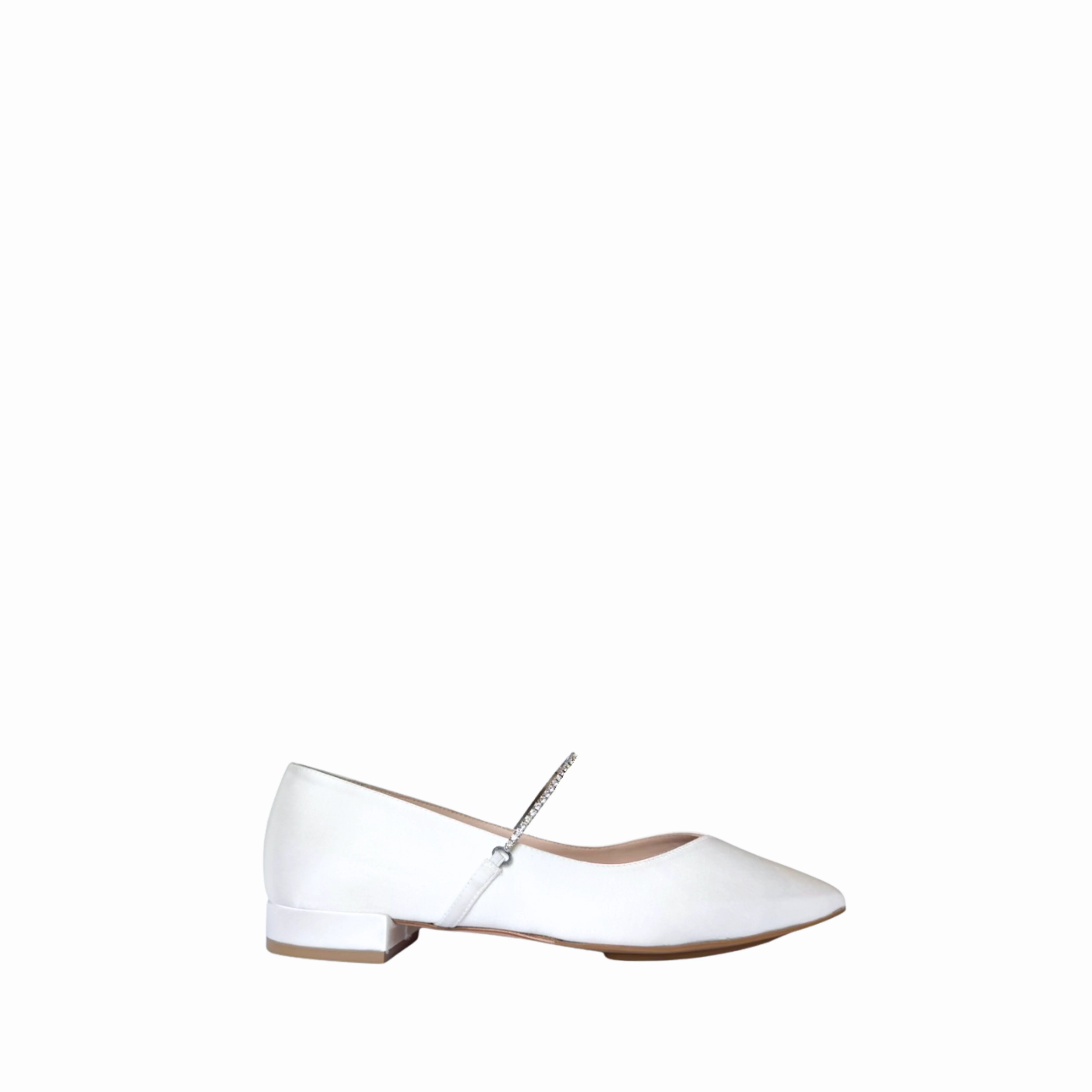 BELLA BALLET | WHITE SATIN / RHINESTONE