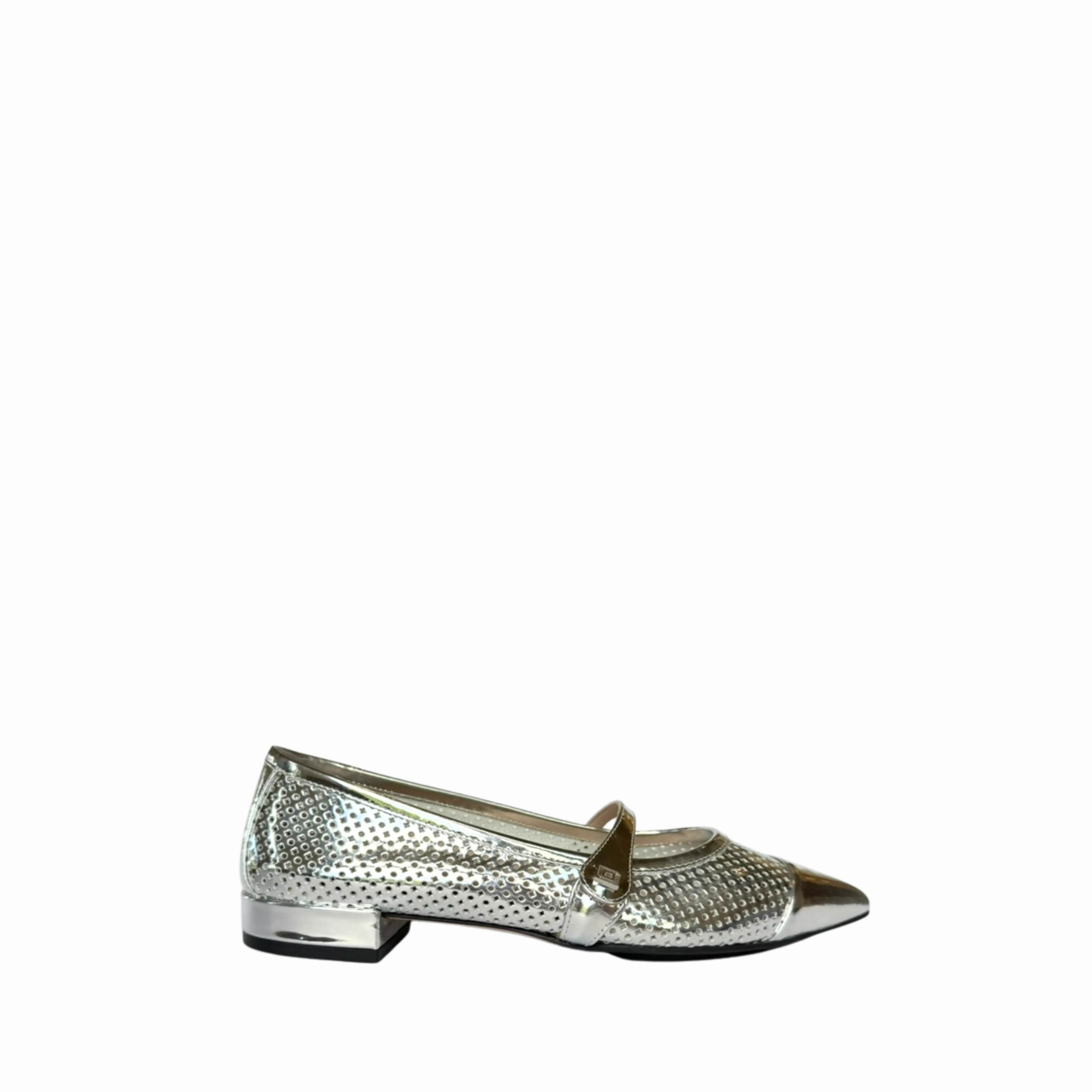 BRIE BALLET | SILVER METALLIC MIRROR