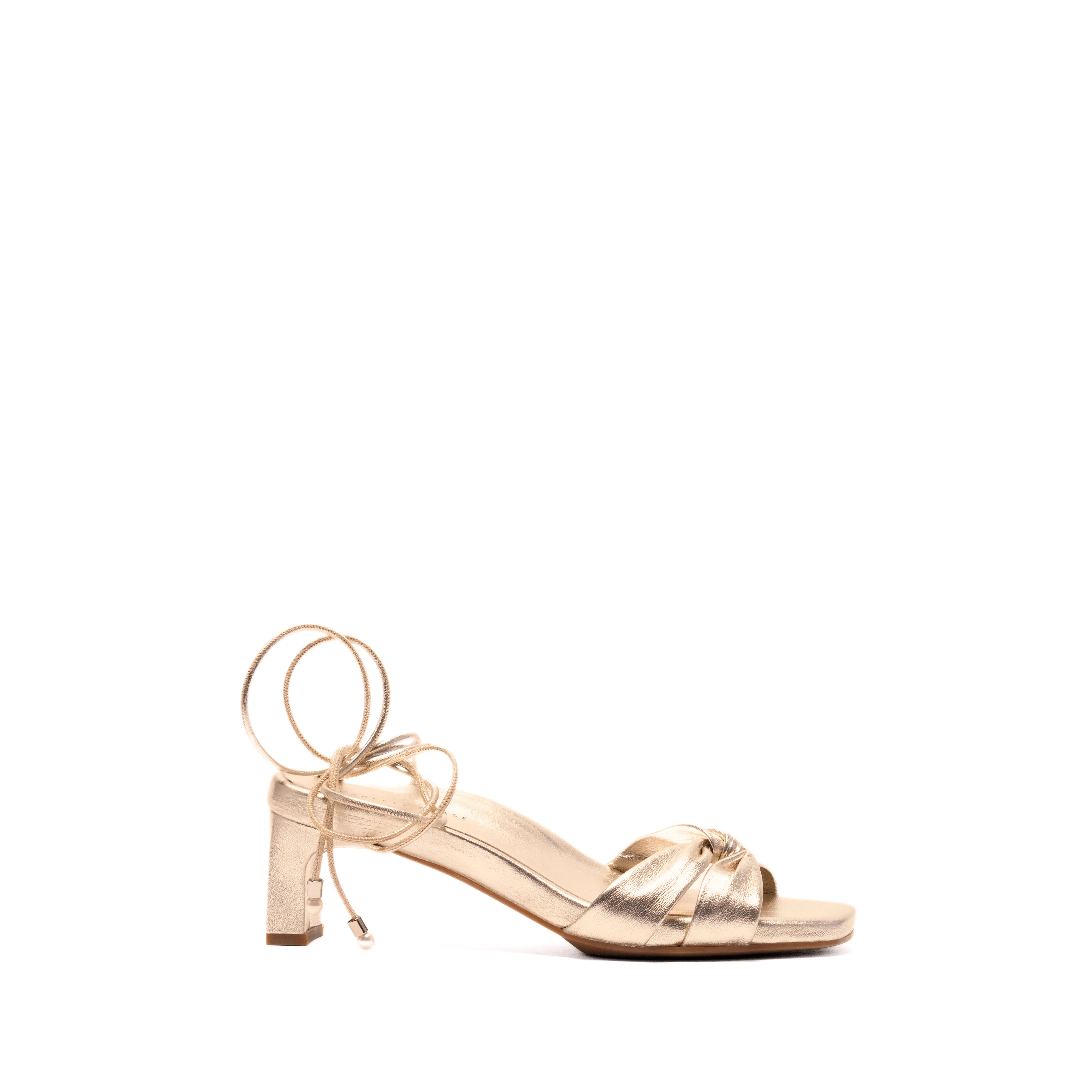 CALI 45 WRAP SANDAL | GODDESS METALLIC