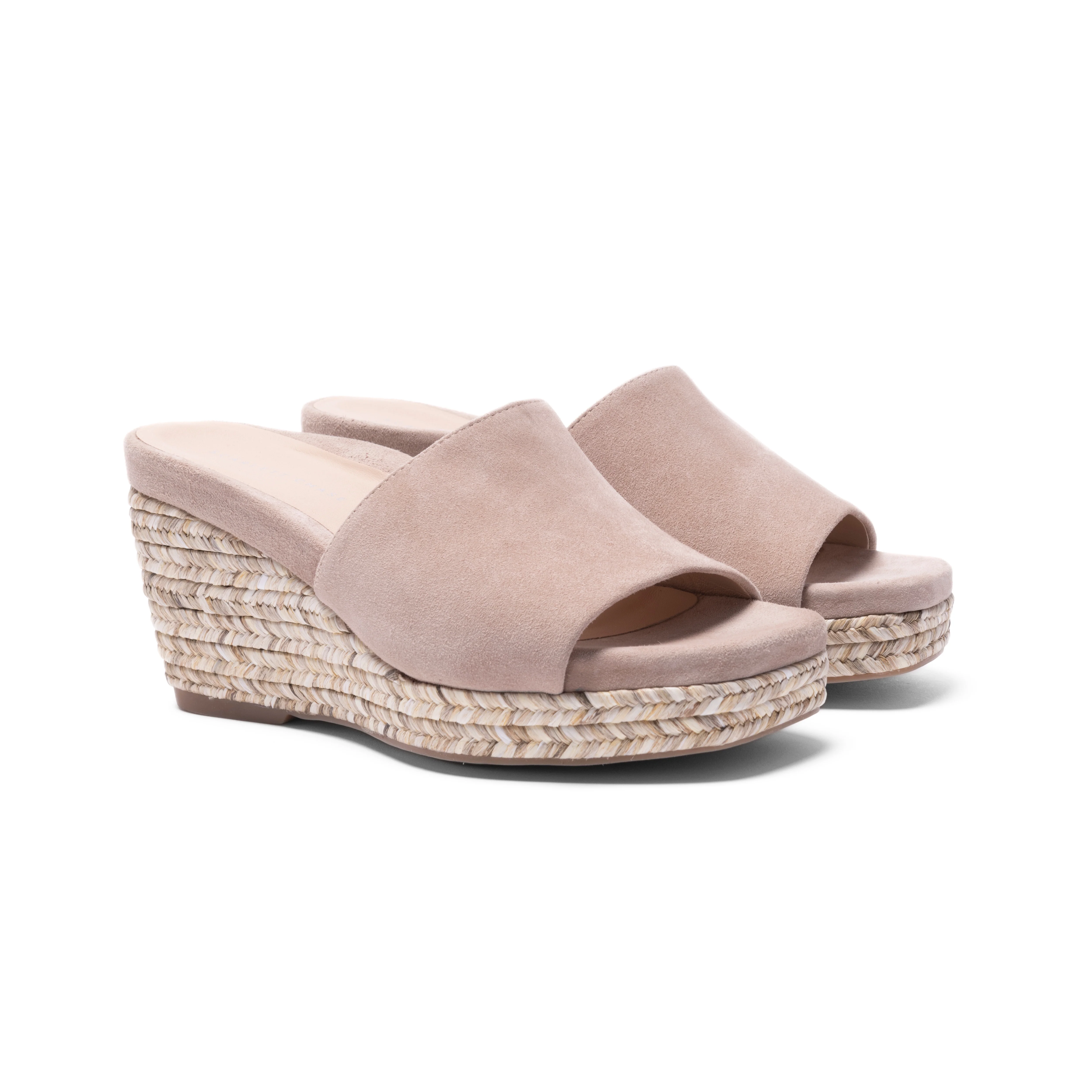 CAPRI HIGH WEDGE SANDAL | SAND SUEDE - Image 2