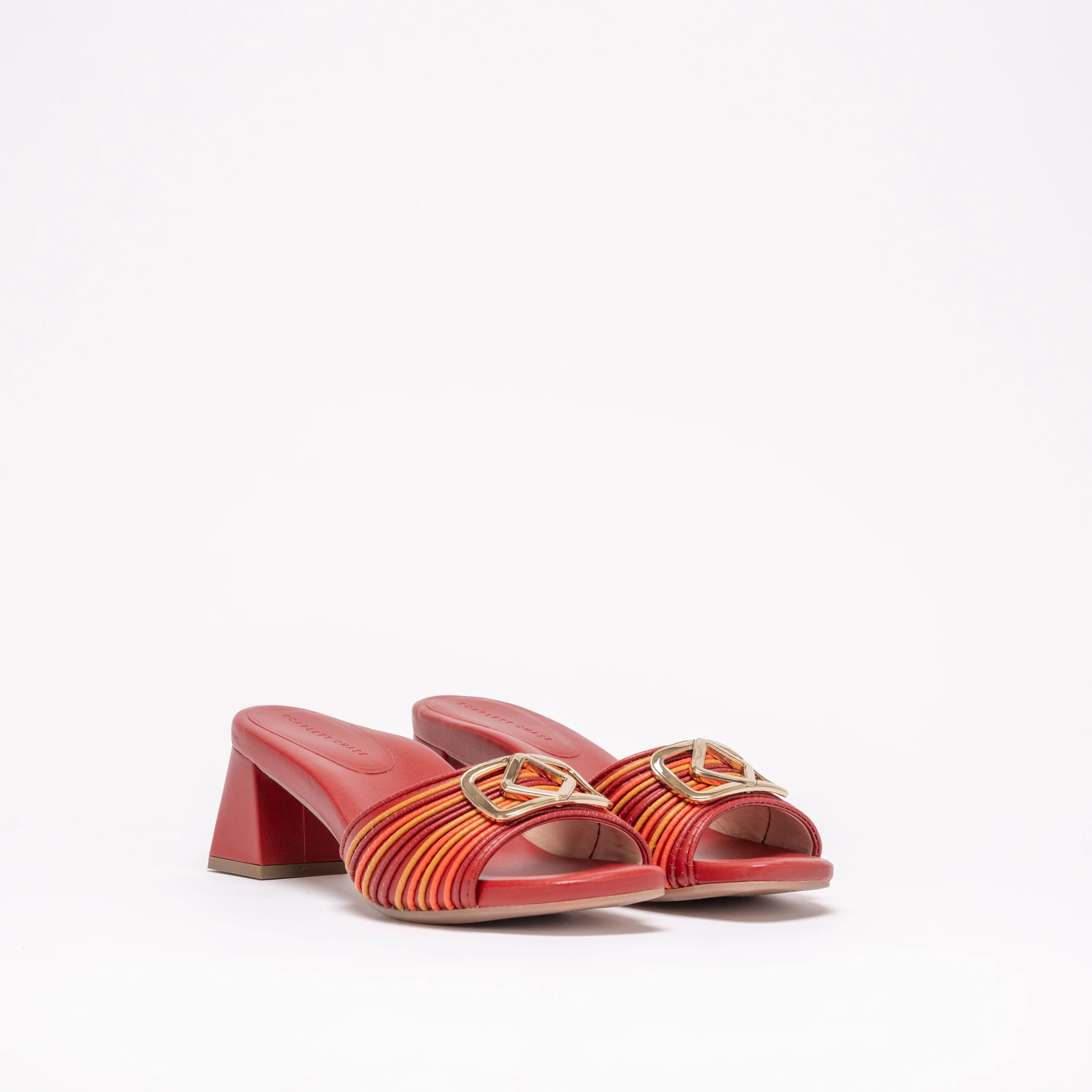CECI SANDAL | RED NAPA - Image 2
