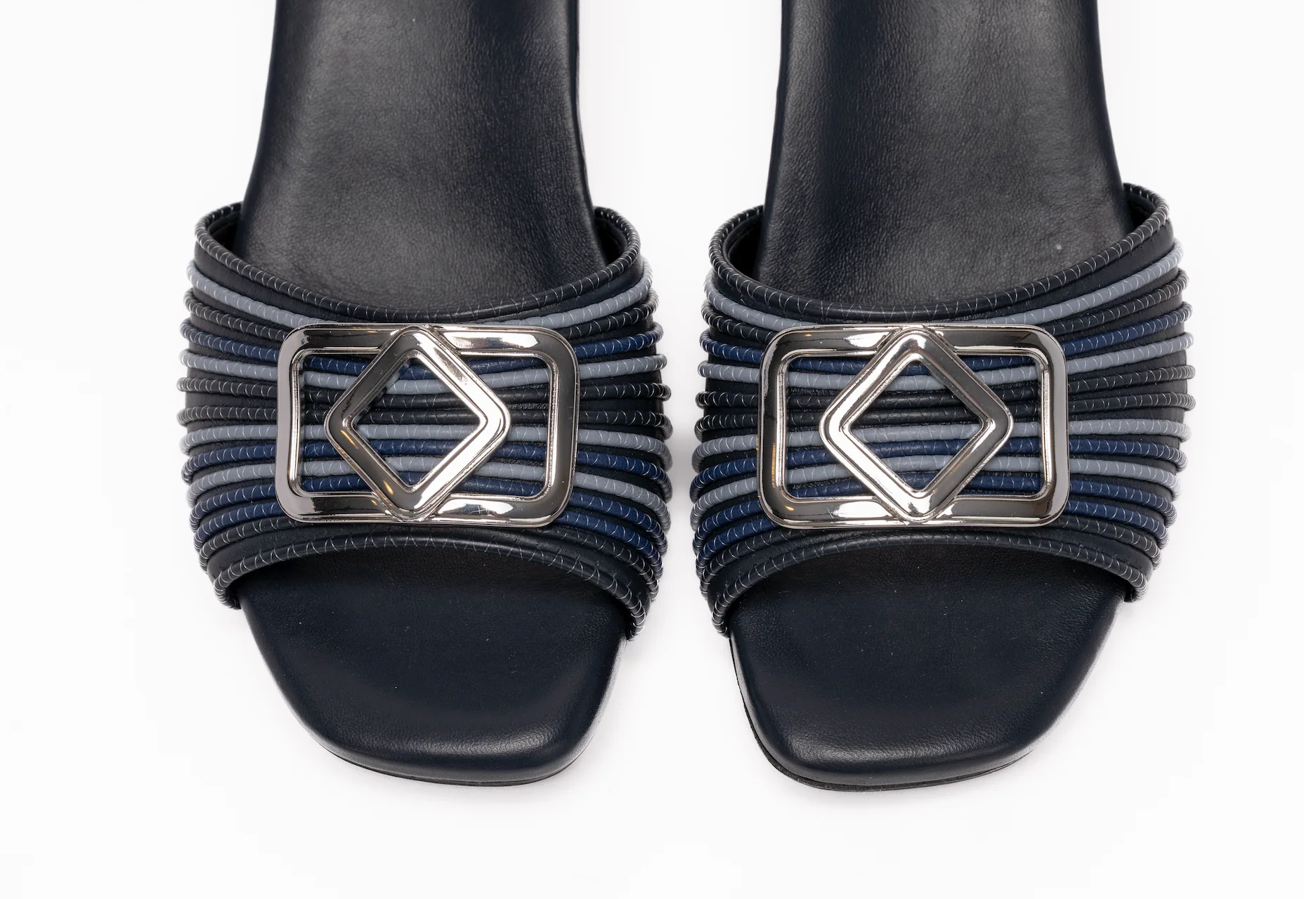 CECILIA SANDAL | NAVY NAPA - Image 2