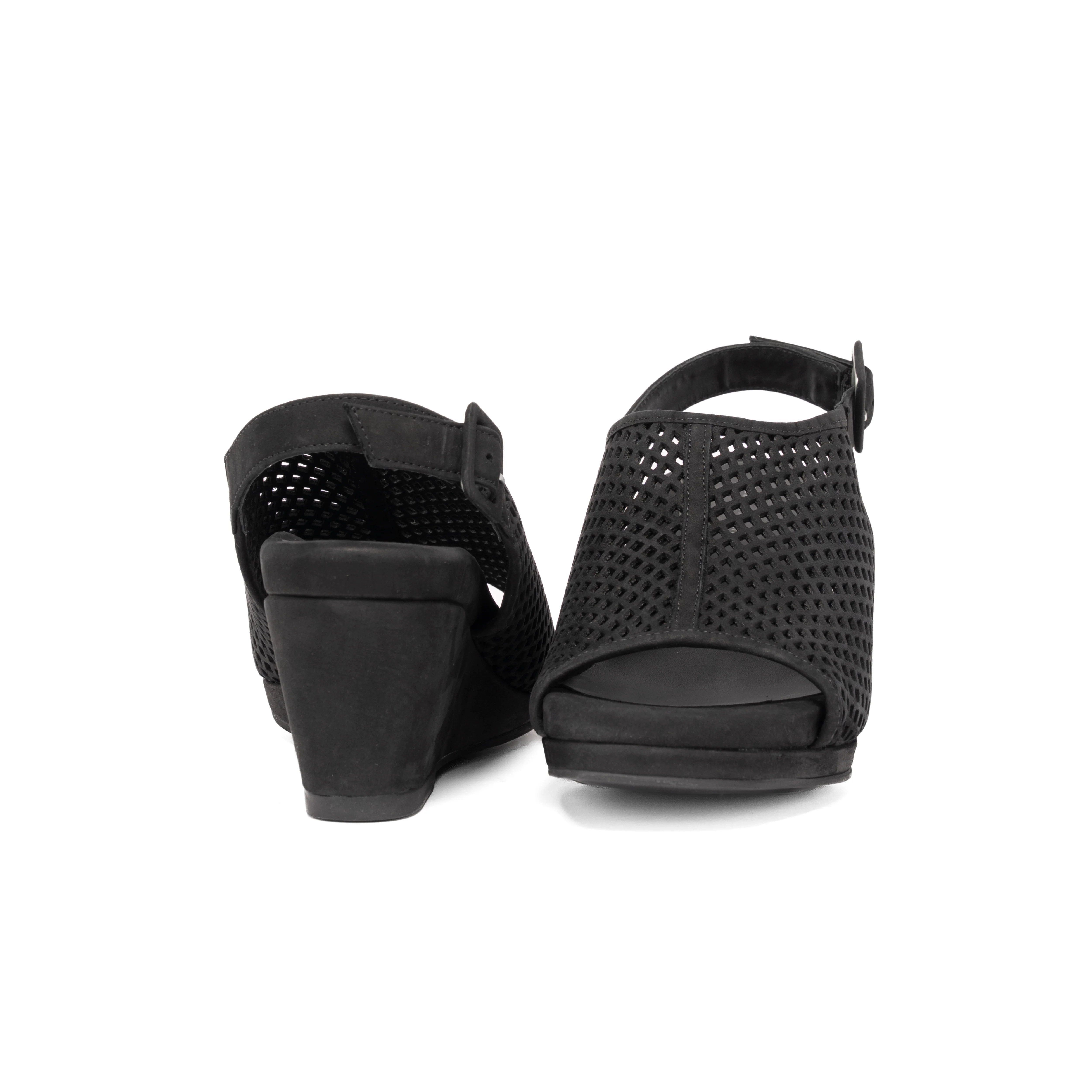 CHELSEA WEDGE SANDAL | NOIR - Image 3