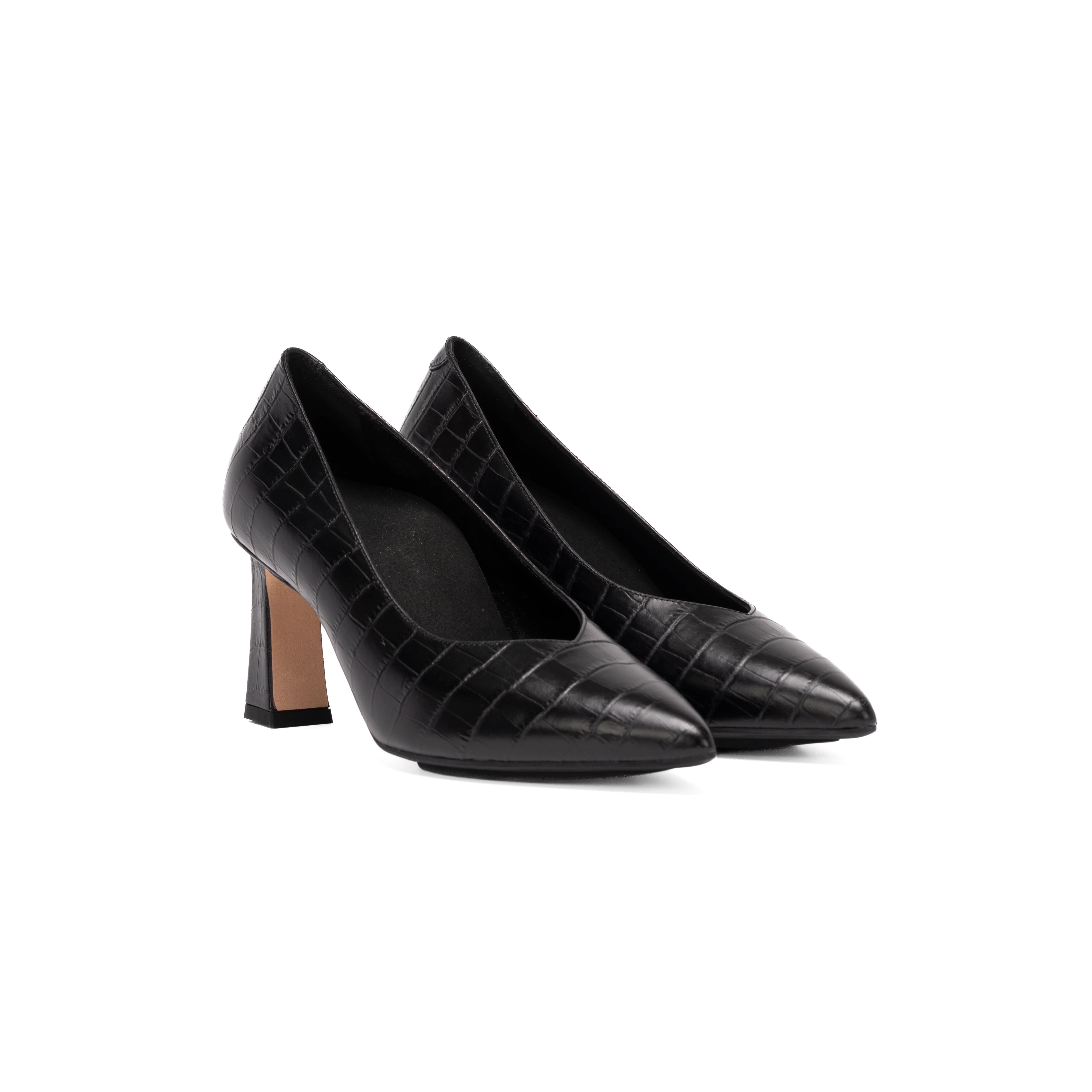 SCARLETT 75 PUMP | BLACK CROC - Image 2